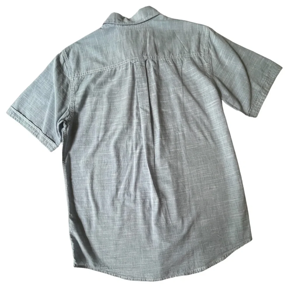 $5 FLASH SALE! Original Weatherproof Blue-gray Mens Short Sleeve Shirt, M - Picture 2 of 7